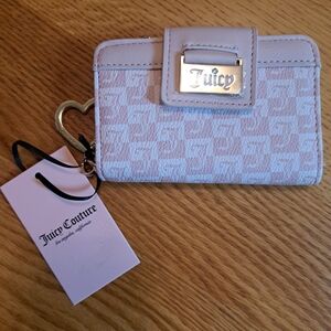 Juicy Couture Snap Wallet with Heart Keychain Clip